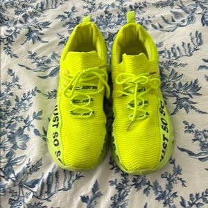 Bright Yellow Athletic Sneakers